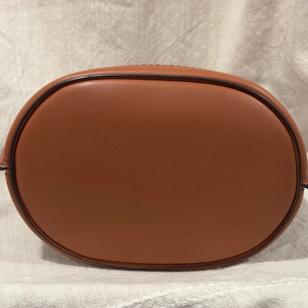 Marc Jacobs Renegade Color Blocked Brown Leather Bucket‎ Bag Crossbody